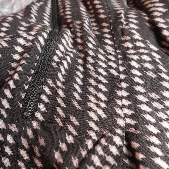 NWT FREE PEOPLE Single Ruffle Black Print A-Line Mini Dress $108 Size 4 NEW ANB - Picture 4 of 4